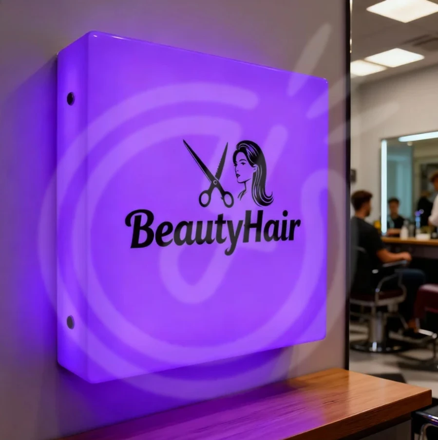 علامة معدنية مخصصة ضوء النيون Led الاكريليك رسائل علامات جدار صندوق في الهواء الطلق مضيئة شعار لافتات صندوق الضوء التصميم الشخصي الأعمال