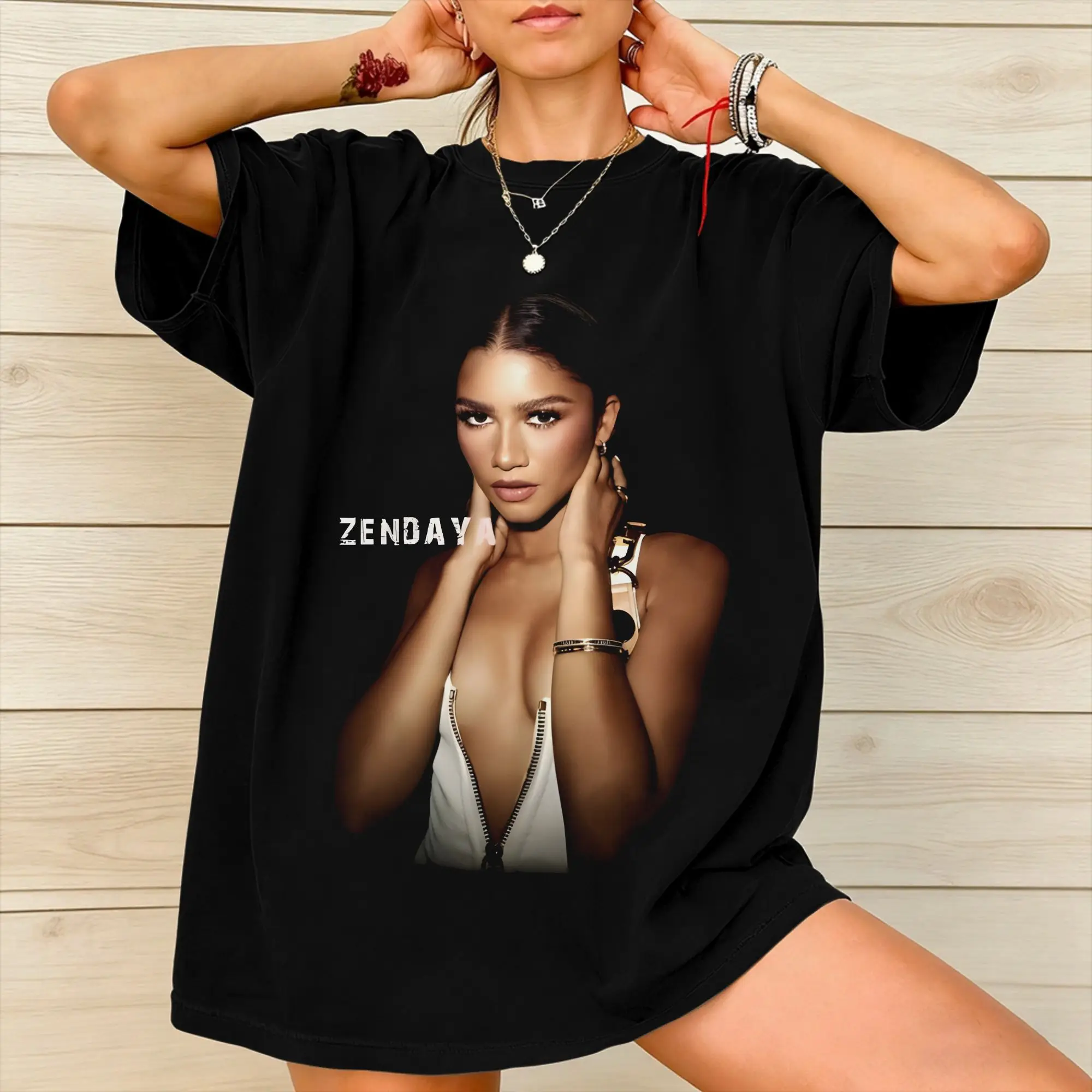 Ruby Rue Zendaya Graphic Printed T Shirt for Men Women  Pure Cotton  Tee Shirt Clothing