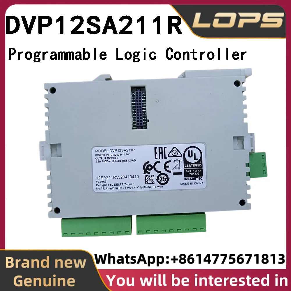 DVP12SA211R brand new original Delta PLC programmable controller; relay output in stock, welcome to inquire.