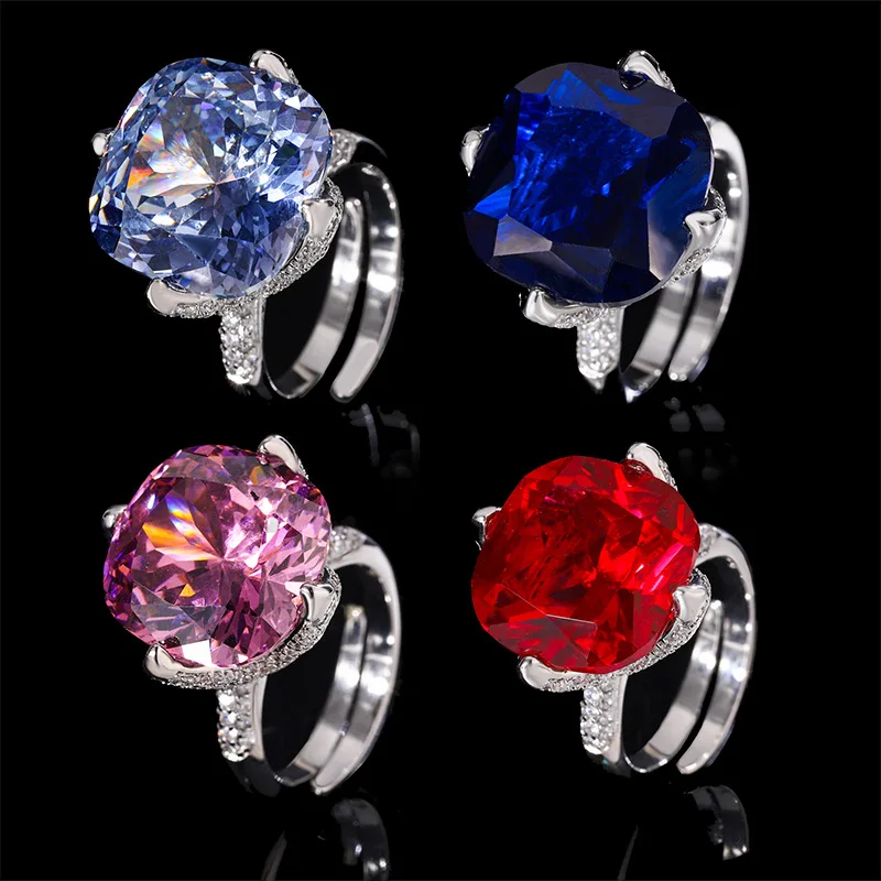 

Европейские и американские украшения, позолоченная медная основа, модное кольцо с огранкой в форме птичьего гнезда для женщин, оптом 16*16