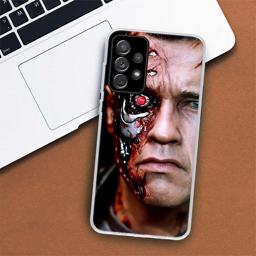 Custodia per telefono Terminator Schwarzenegger per Samsung Galaxy A55 A54 A53 A52 A15 A14 A13 A12 A35 A34 A33 A32 A25 A24 A23 A22 A