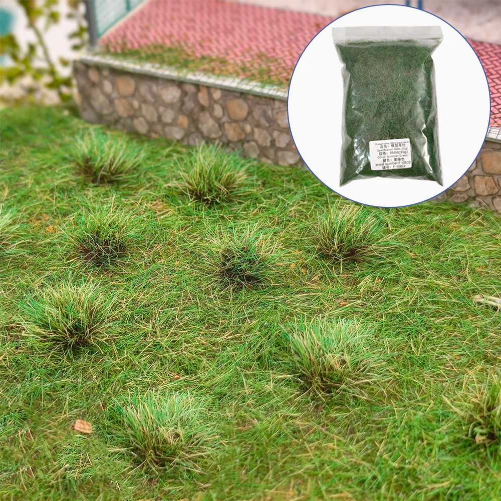 لتقوم بها بنفسك نموذج صنع 8 مللي متر خصلة عشبية مصغرة لتخطيط قطار السكك الحديدية/المشهد العسكري/مجموعات ألعاب الحرب/المناظر الطبيعية الصنفرة/ديوراما 30 جرام