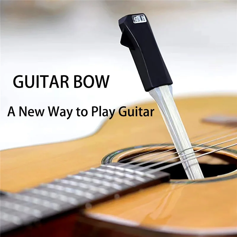 AEB0-SOLO Guitar Bow Portable Dual Sided Design Creative Multipurpose Guitar Pick Bow For Bass Banjo Violin Musical Instrument