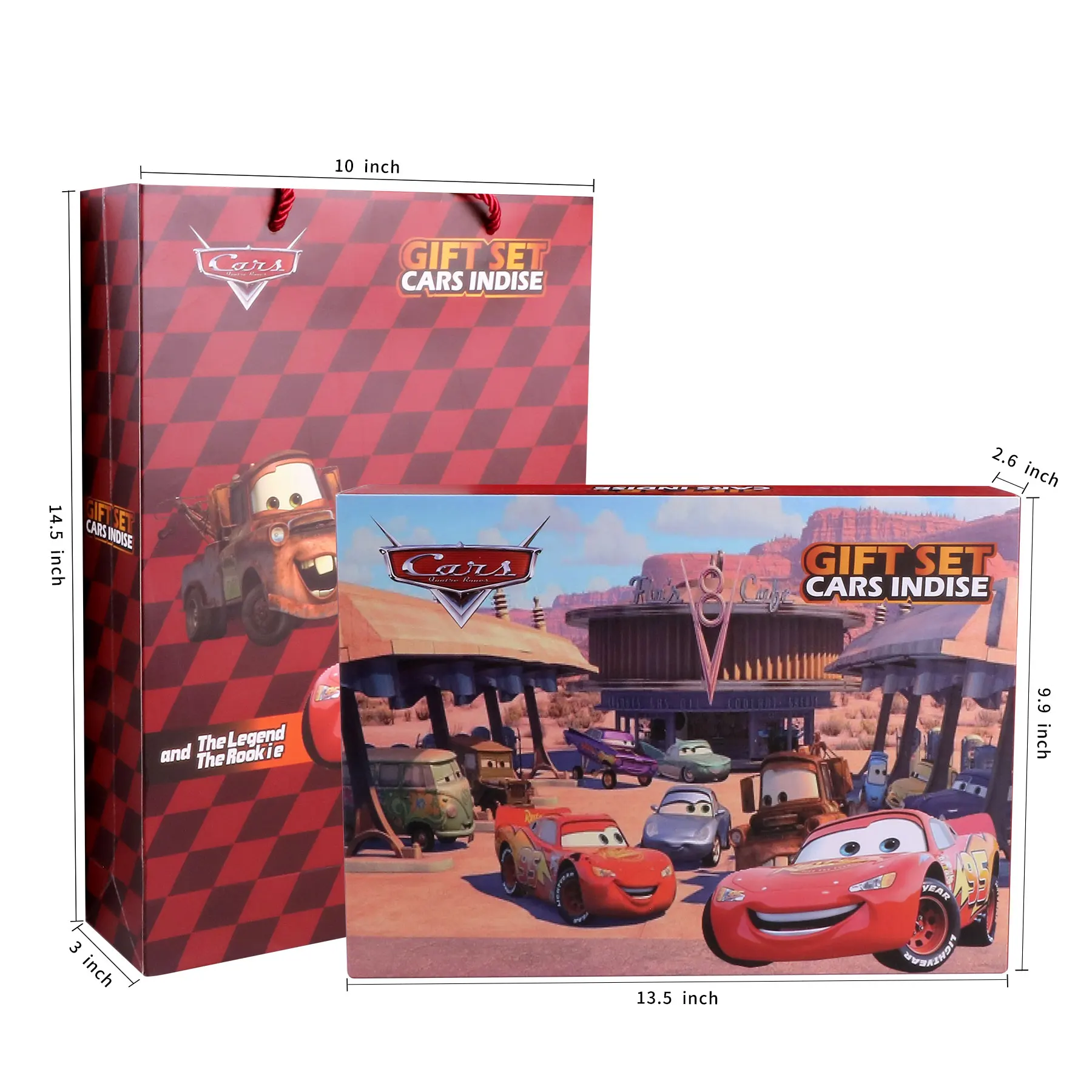 Disney-Ensemble de jouets de voiture Pixar Cars 2 et 3 Rains McQueen Mater, véhicule moulé sous pression, jouets en alliage métallique, cadeau de