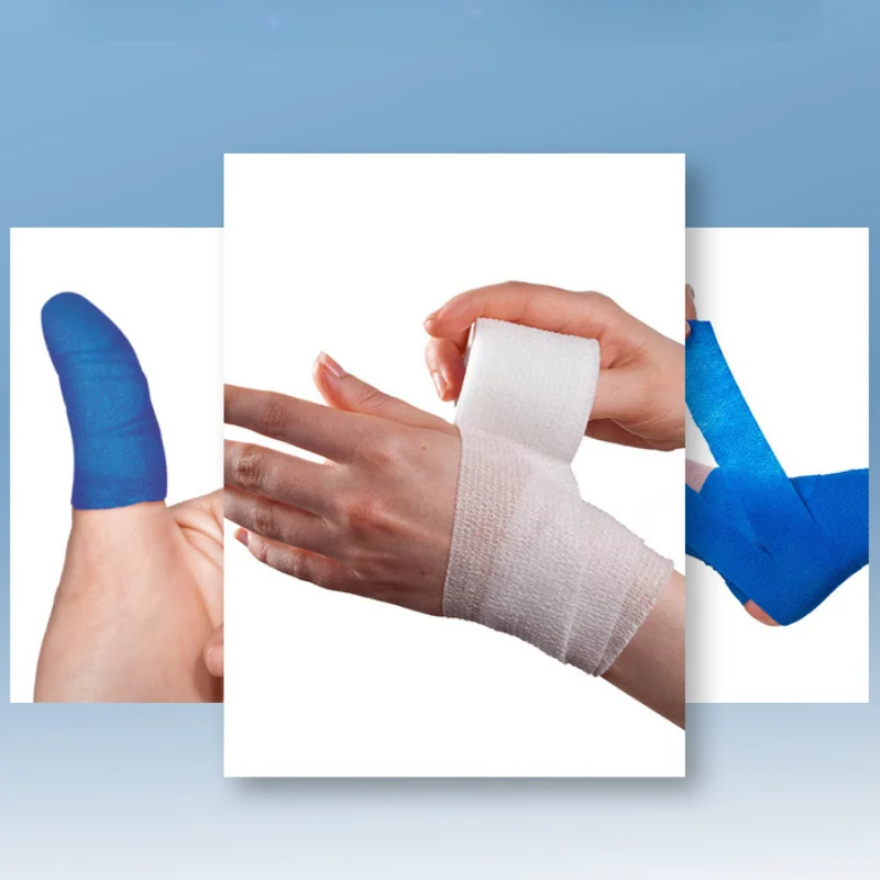 1 Roll Nonwovens Self-adhesive Skin Tape Dressing Elestic Wound Plaster Sports Tie Bandages Finger Patch