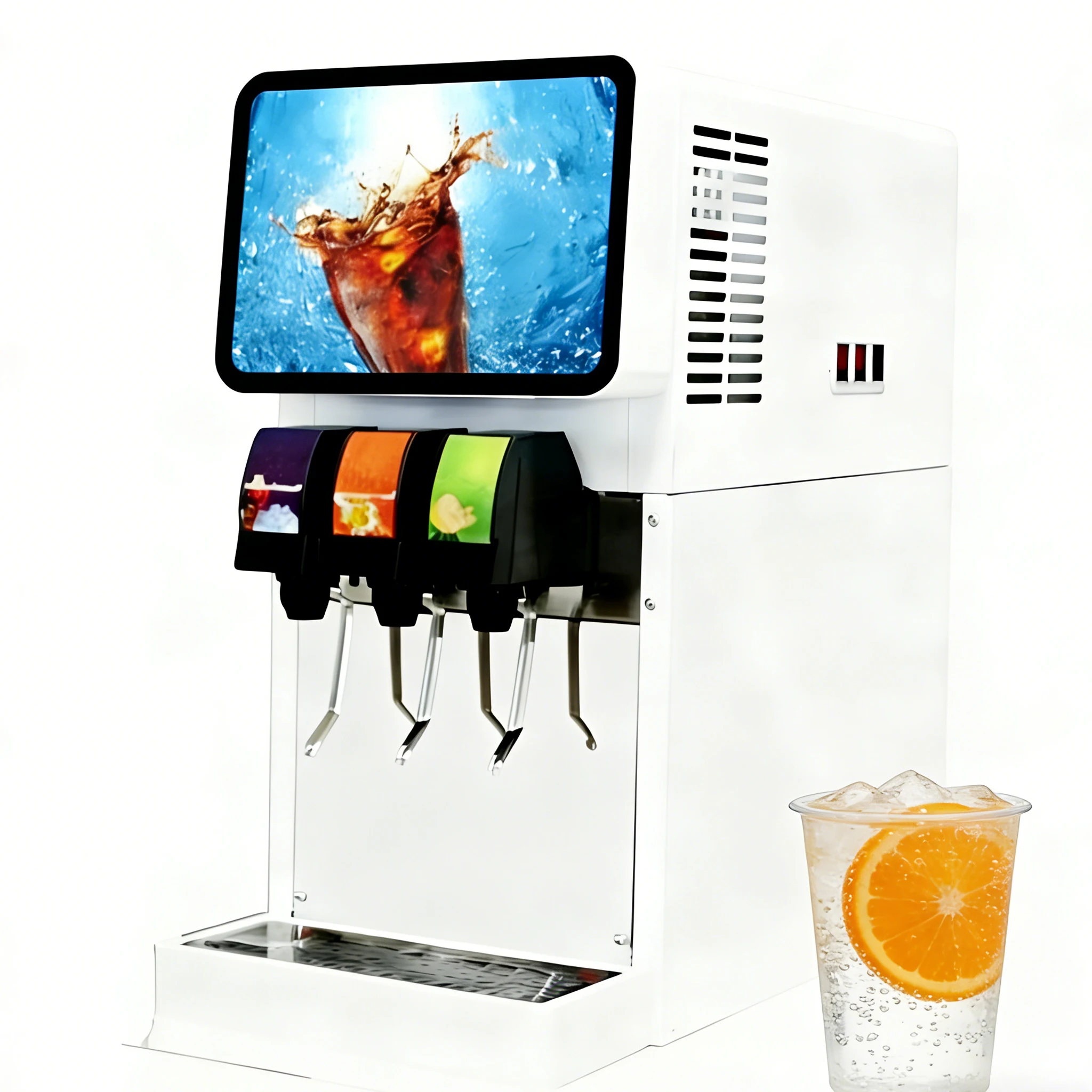 Automatic Soda Dispenser Machine Beverage Dispenser With 500W Imported Compressor 48kg 3 Valve For Bar Cafe Commercial Use