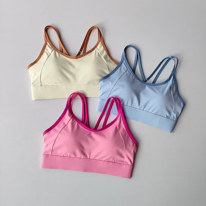 

Women's Push-Up Sports Bra Top with Pads Yoga Bra Fitness Vest Gym Wear for Running Activities Underwear Sport Tops Gym Bra
