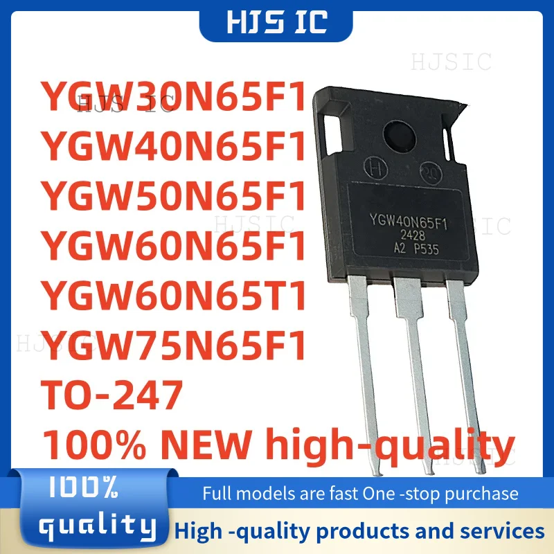 

5 шт. 100% новый высококачественный YGW30N65F1 YGW40N65F1 YGW50N65F1 YGW60N65F1 YGW60N65T1 YGW75N65F1 TO-247 IGBT мощный транзистор