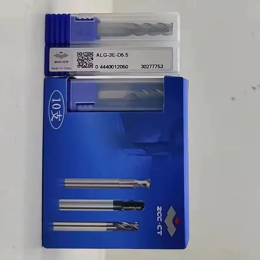 

ALG-3E-D5.0/ALG-3E-D5.5 ZCC.CT ALG-3E 3 edge straight shank flat end milling cutter 3T Flat End Mills 3 Flutes Flat End Mills