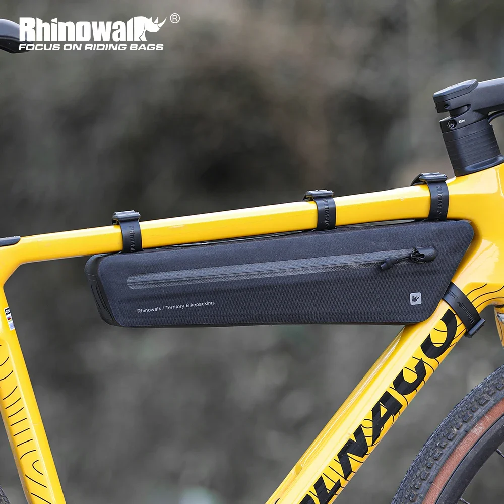 

Rhinowalk Bike Frame Bag Waterproof 1.3L/1.9L Bicycle Triangle Tube Bag For MTB Road Gravel Bicycle Accessories Bikepacking