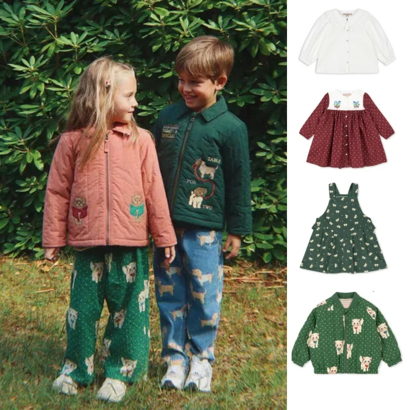 

Children's Jacket 2025 Winter New Cartoon Fashion Thick Warm Girls' Jacket Pure Cotton Cute Girls' Dress Children's Clothing