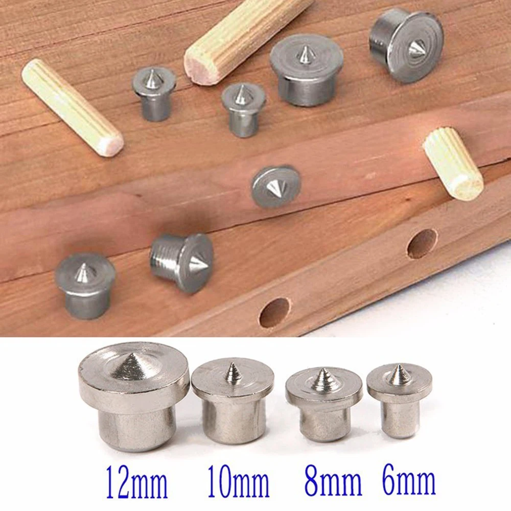 6 8 10 12mm Locator Tenon Center ไม้ Dowel Center Point เจาะ Bits Hollow Marker ซ่อมไม้