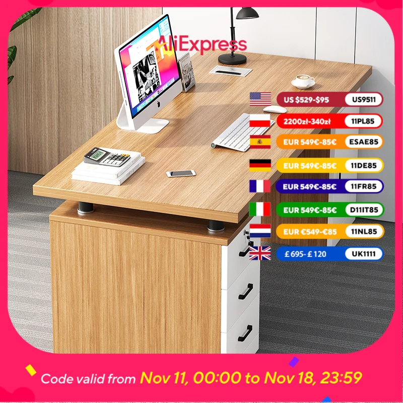 

Modern Drawer Organizer Computer Table Study Cheap Wooden Office Computer Desks Storage Executive Scrivania Gaming Furniture