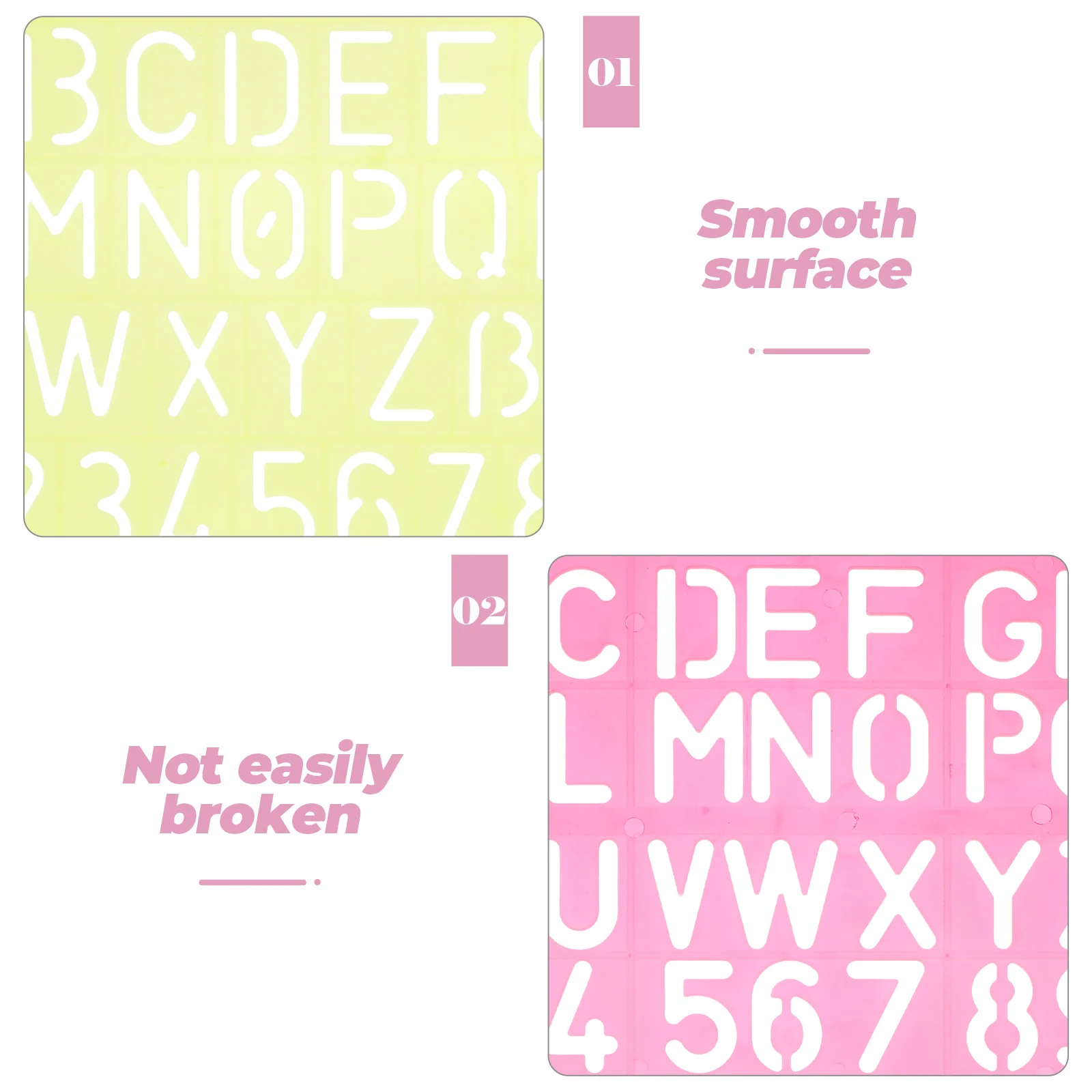 

4pcs Alphabet Tracing Board Double Sided Letter Number Writing Practice Tool Educational For Kids Fine Motor Skill Development