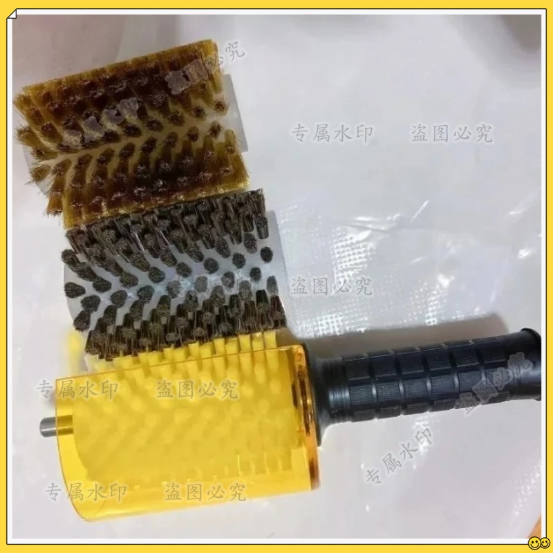 

Ski Brush Set Ski Wax Brushes Efficient Portable Accessories Snowboard Maintenance with Shaft Handle Cover for Traveling Ski