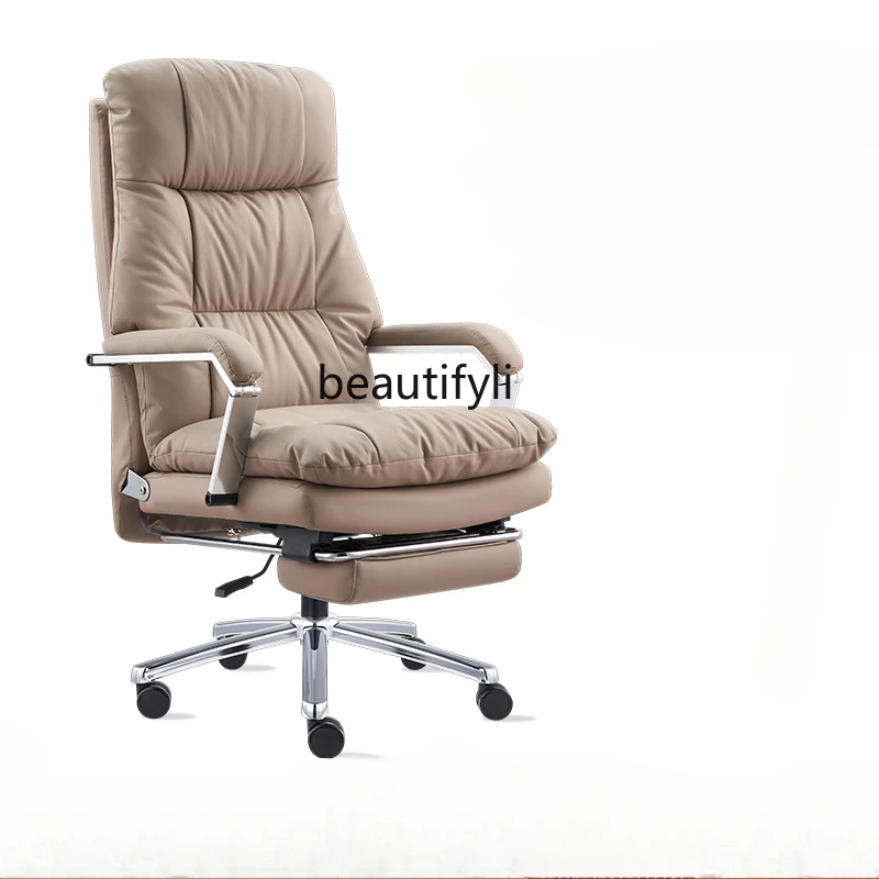 

L3 boss leather computer chair reclining office chair comfortable home study class chair