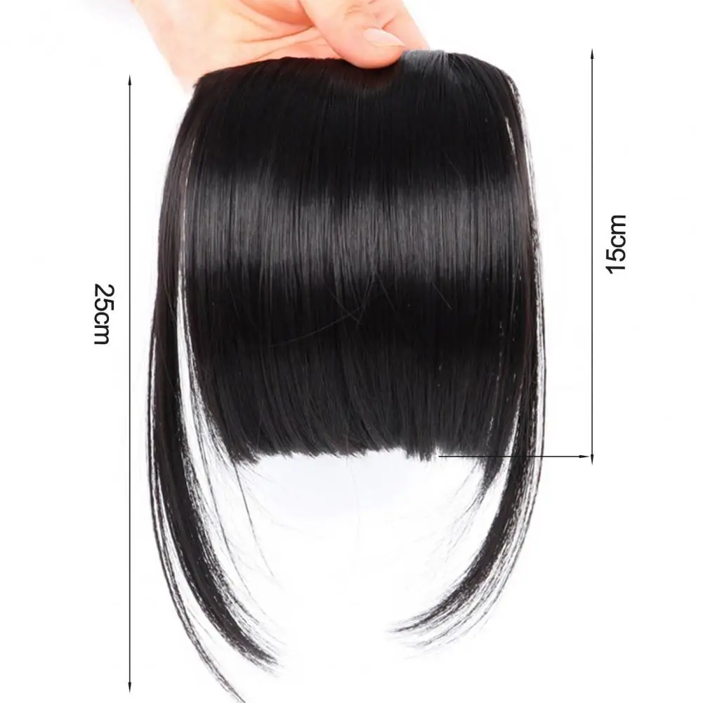 Fake Hair Bangs Fashion Seamless Faux Hair Bangs Elegant Women Front Fringe Air Bangs Modeling Supply