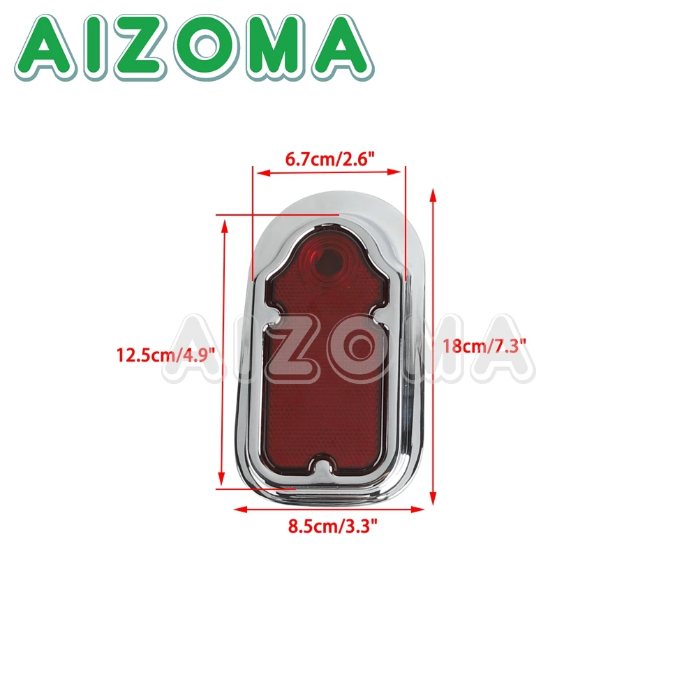 Motorcycle Tombstone Rear Tail Light Stop Brake Lamp Red Taillights Universal For Harley Honda Bobber Chopper Yamaha Custom