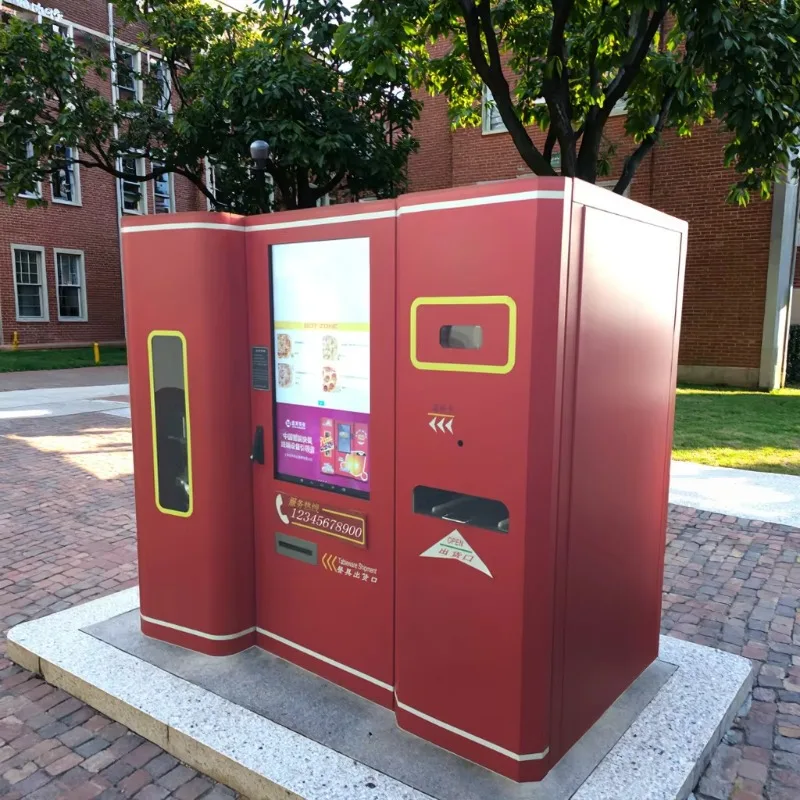 Customized Let's Pizza Vending Machine With Baking System And Heating System