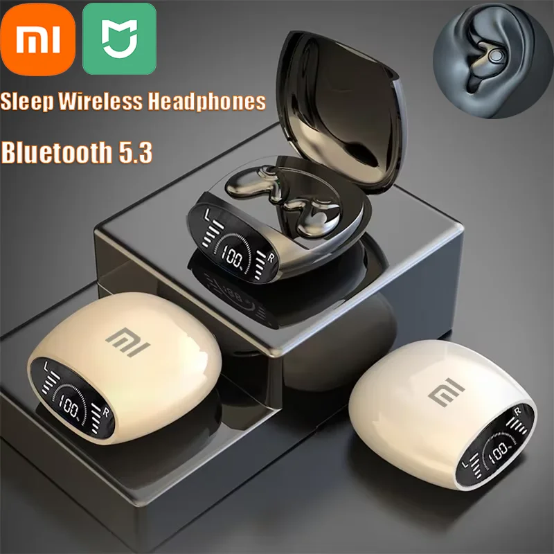 Xiaomi Bluetooth 5.3 Sleep Invisible Earbuds Tiny Headphones Noise Cancelling Wireless Headsets Sports Stereo Earohone