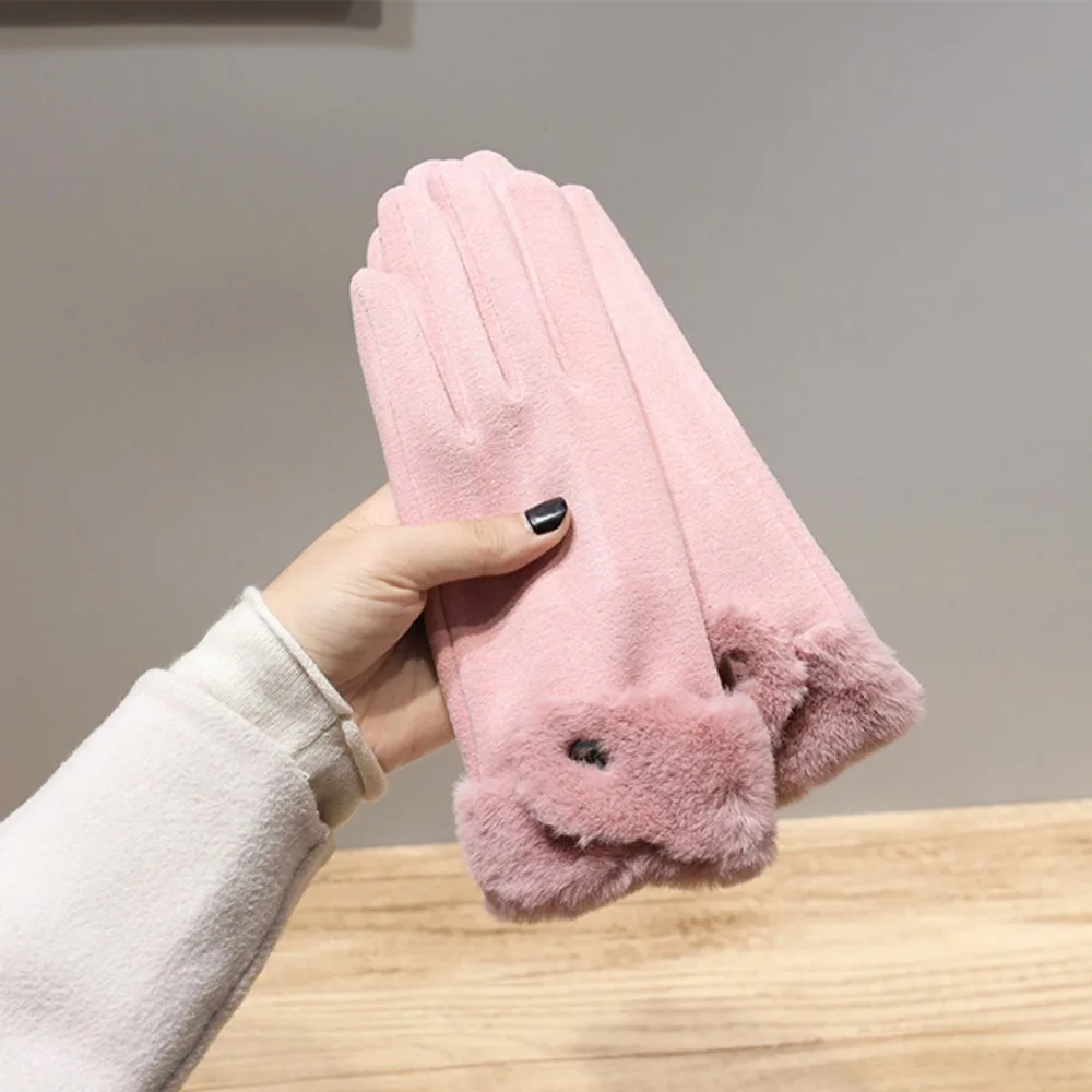 2024 Touchable Screen Winter Gloves Warm Full Finger Touch Screen Gloves Full Finger Gloves Cycling Driving