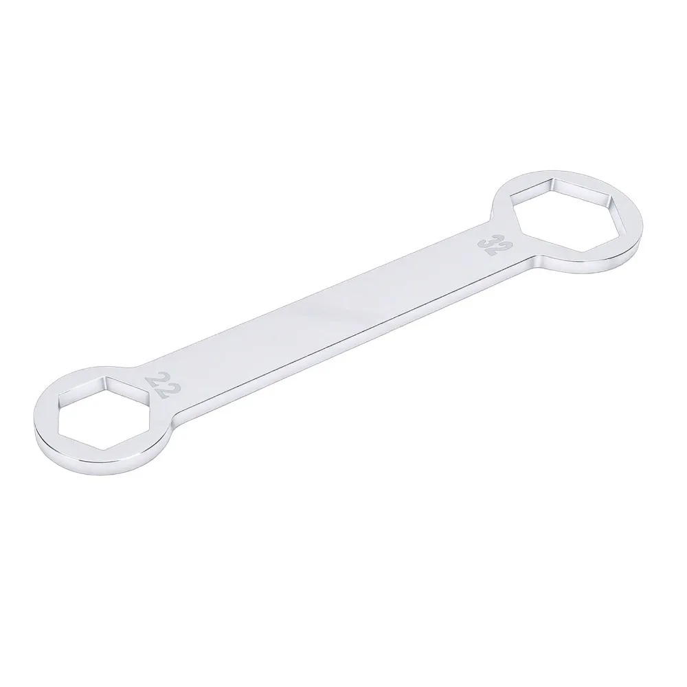 Dual Size Combo Axle Wrench Anti-Rust 22mm x 32mm Rear Front Axle Wrench Universal Motorcycle Axle Wrench Maintenance Technician