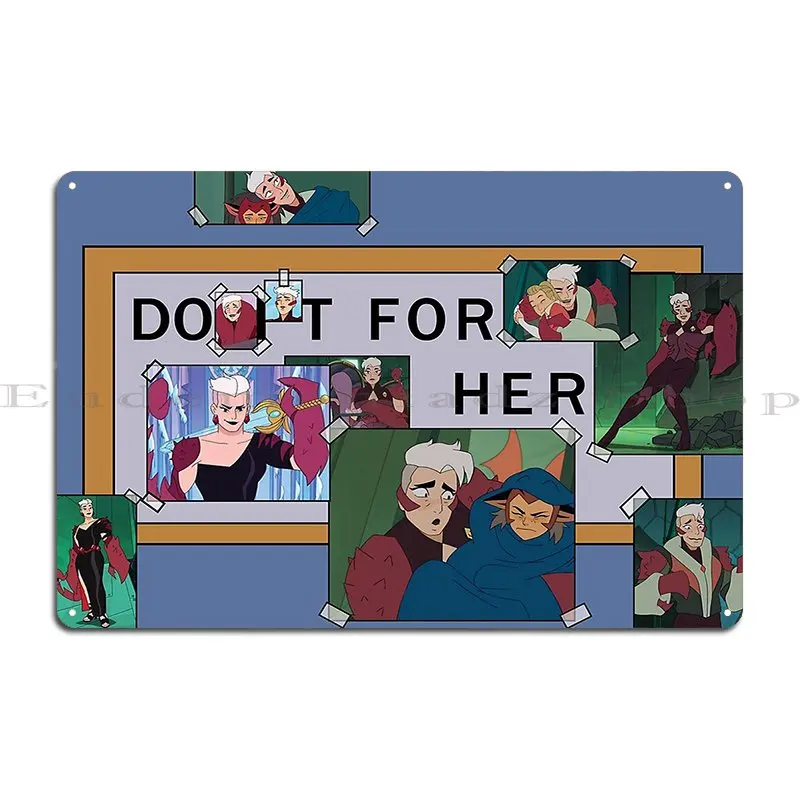 Do It For Her Scorpia Metal Sign Party Designing Wall Cave Poster Designing Tin Sign Poster