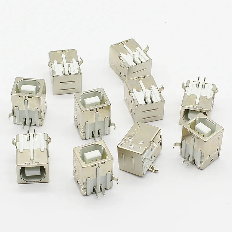 10pcs/lot USB G45 B Type Female Socket Connector  for Printer Data Interface
