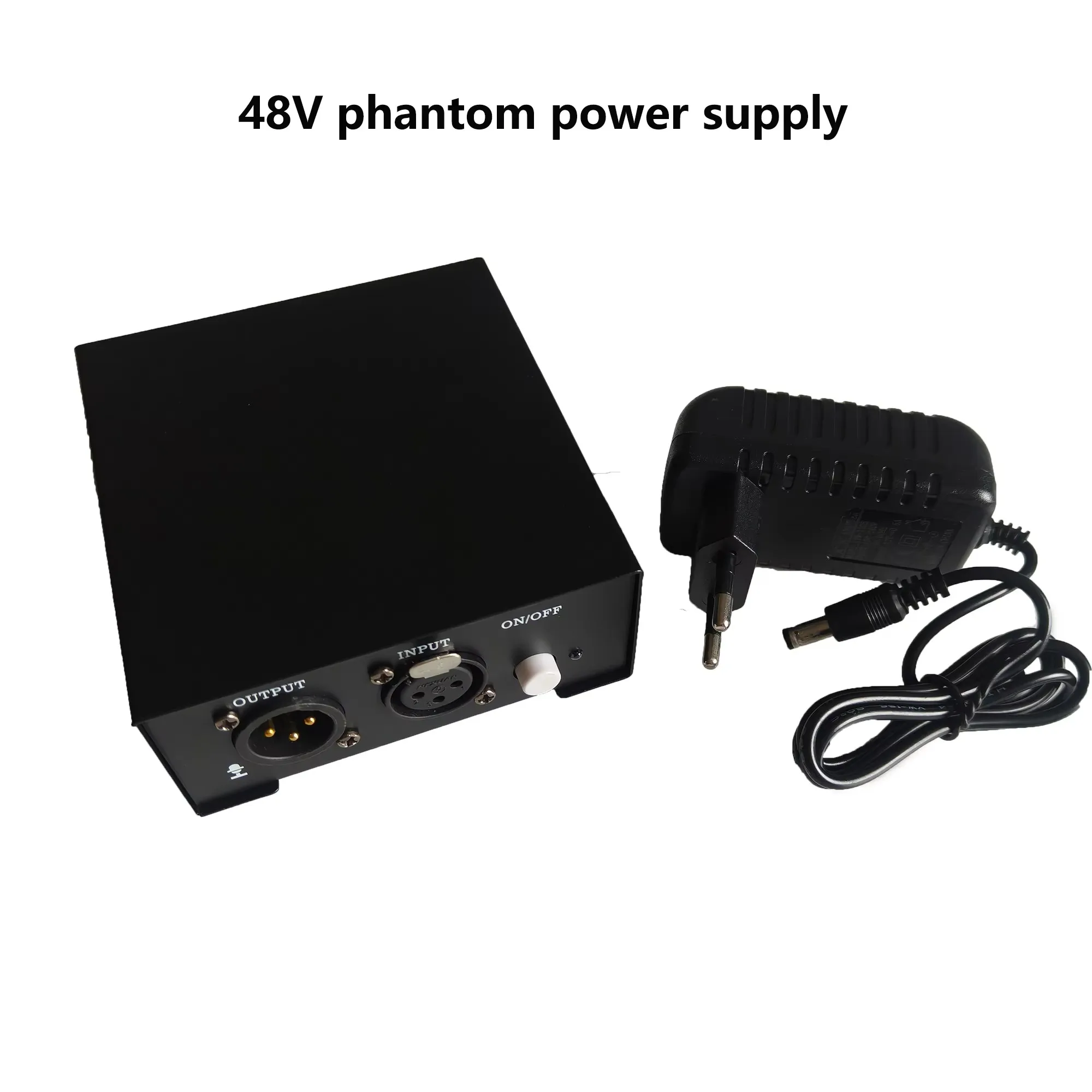 Phantom Power 48V Power Live Streaming Microphone Power Adapter Capacitive Live Streaming Microphone