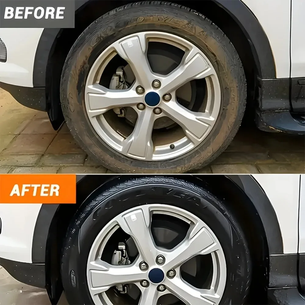 KJM Multi-Purpose Tire Wax Polishing Paste - Perlindungan Mengkilap dan Anti-Pudar Tahan Lama, Cocok untuk Interior Mobil, Pelapis Mobil