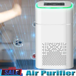 Air Purifier,Smart Air Detection,Negative Ion UV Generator,HEPA Activated Carbon Sterilization Filter for Home Smoke Remover