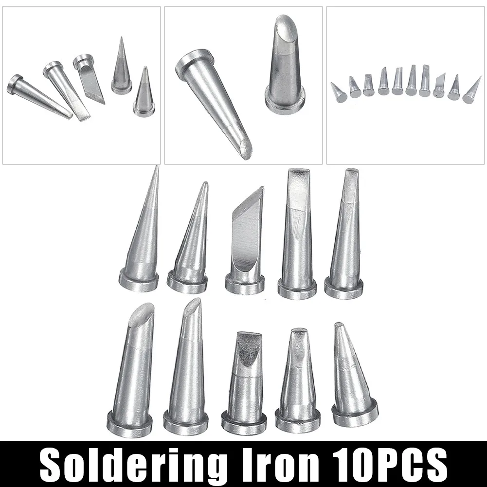 Heavy Duty Soldering Iron Tip 10 Pieces Spares Part Station Tools WD1000/WD2000/WSD81/WSF 81D8/WSF 81D5/Ws81 Workstations