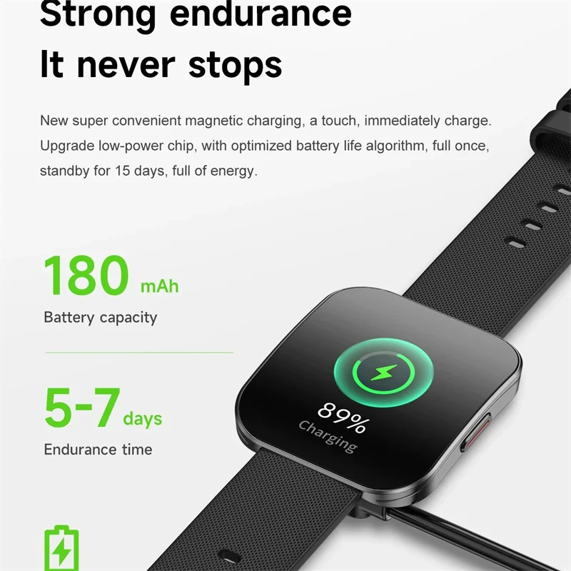 2025 Amoled منحني Smartwatch الرجال النساء الرياضة 24h معدل ضربات القلب مراقبة الصحة بلوتوث ساعة ذكية لشاومي هواوي آيفون 15