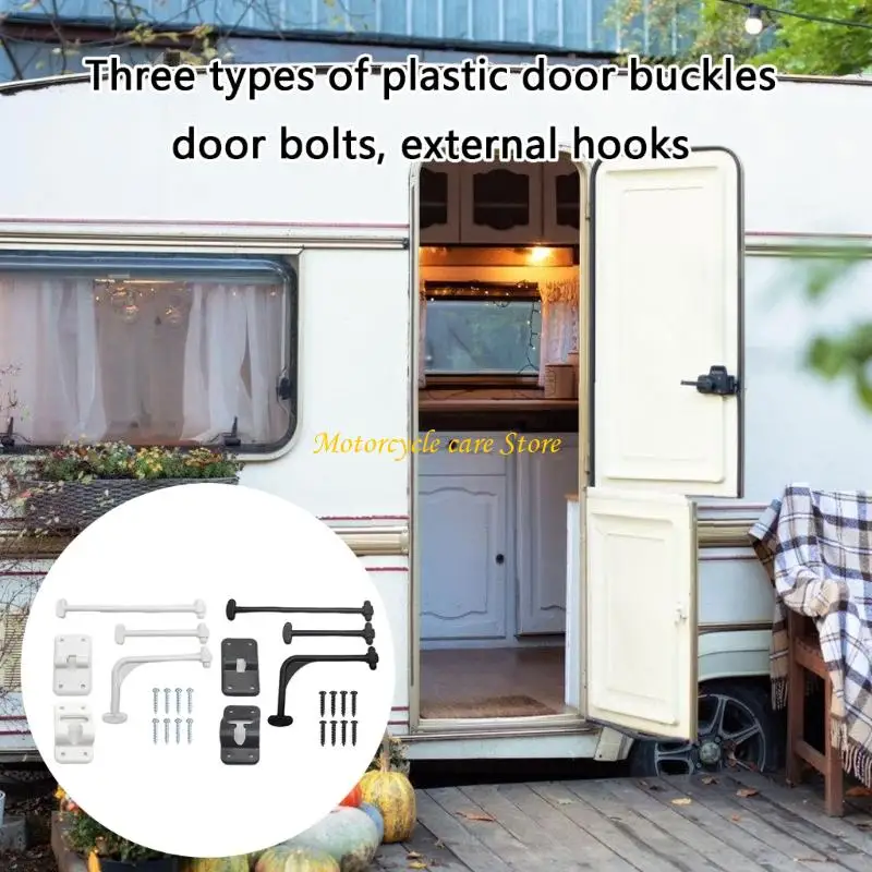 

U75F Door Hold Hook Keeper Hardware Entrance Latches with Screws Door Holder Catches