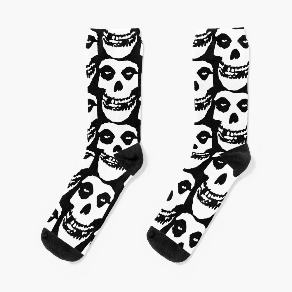 Punk Rock Band - Misfits Skull Socks anti-slip Crossfit happy Socks For Man Women's