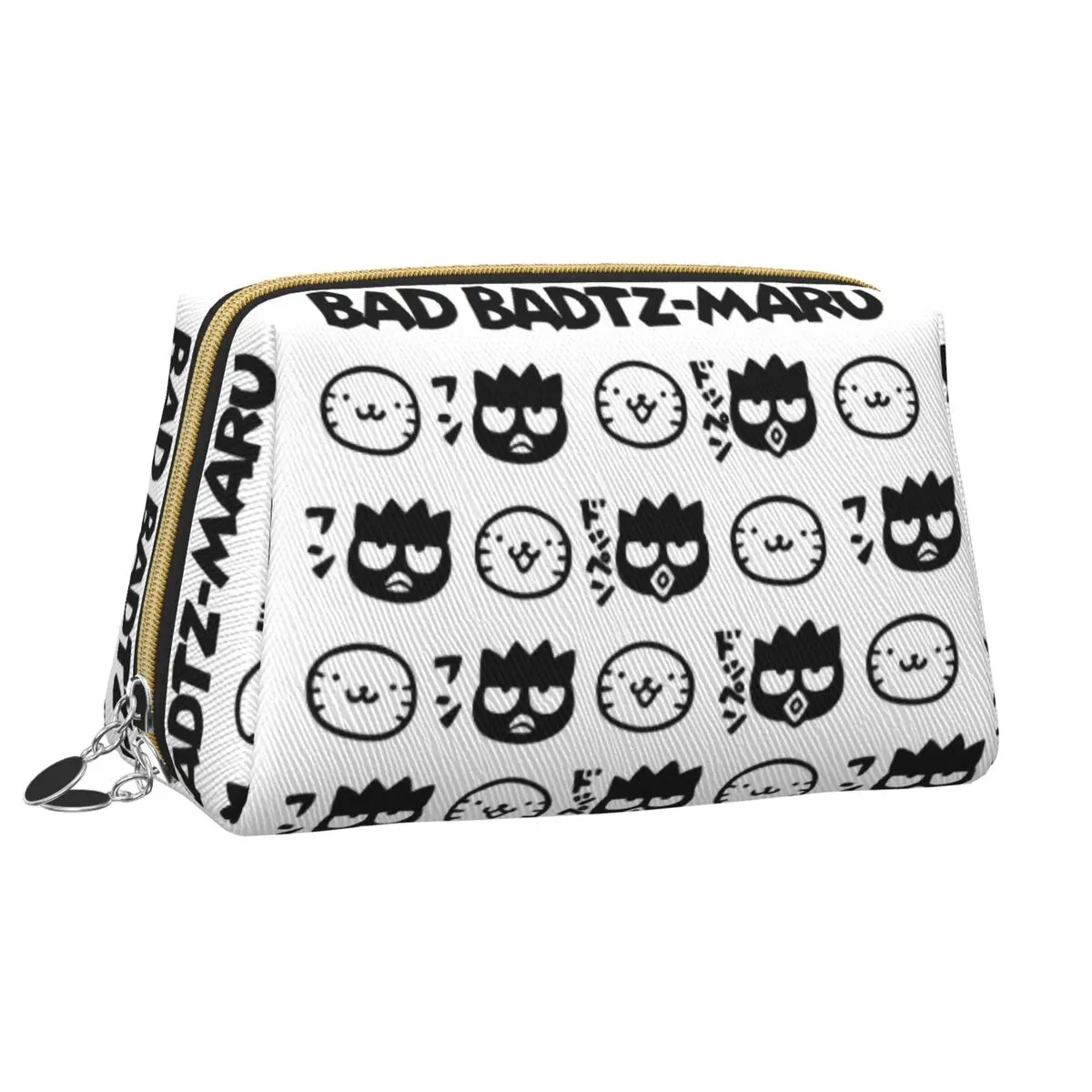 

Органайзеры для хранения с узором головы Bad Badtz Maru для девочек для макияжа, графический дизайн, косметичка, организация дома, забавные косметички