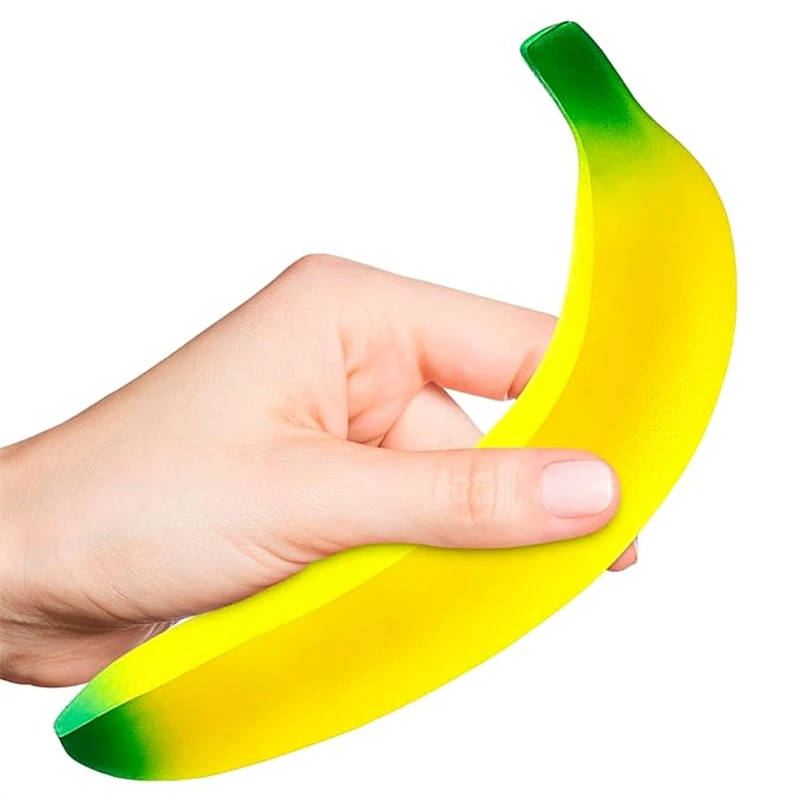 Anti-stress Squishy Slow Rising Jumbo Squishy Banana Toy Knead Fruit Squeeze Toy Fun Stress Relief Toy Banana Stress Relief Toy