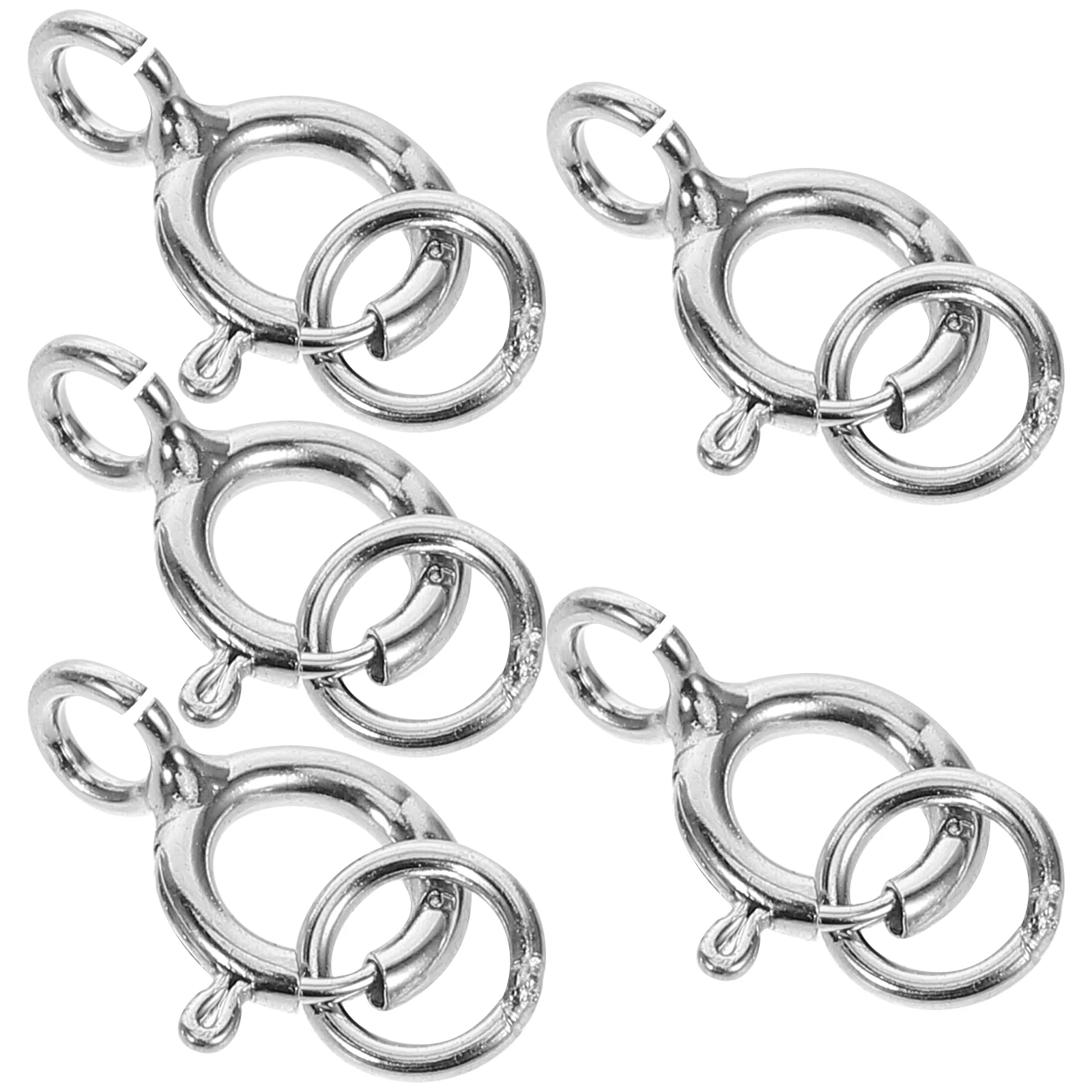 

5 Pcs Necklace Buckle Diy Accessories Spring Bracelet Connectors Clasp for Bail Beads