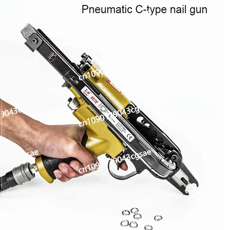 SC760 Pneumatic C-Ring Gun Air Nail Gun Hog Ring Plier C Ring Pliers Tool