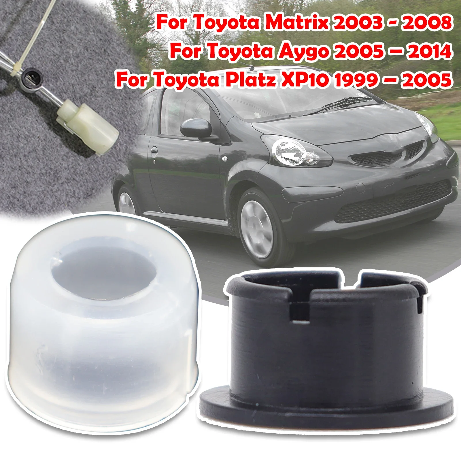 

For Toyota Matrix Aygo Platz XP10 Manual Gear Shift Selector Lever Linkage Cable End Rod Connector Shifter Bushing 1999 - 2005