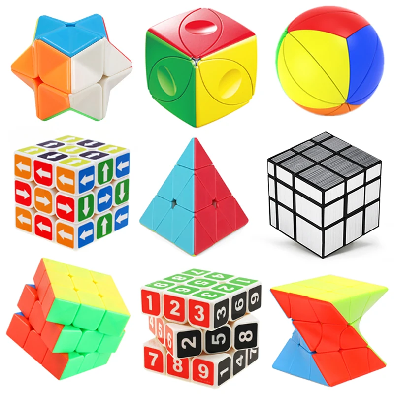 Nowość prezent 2x2x2 Speed Cube кубик рубика 3x3 4x4 Zauberwürfel łamigłówka dzieci IQ Challenge Games Regalos Cumpleaños Niños