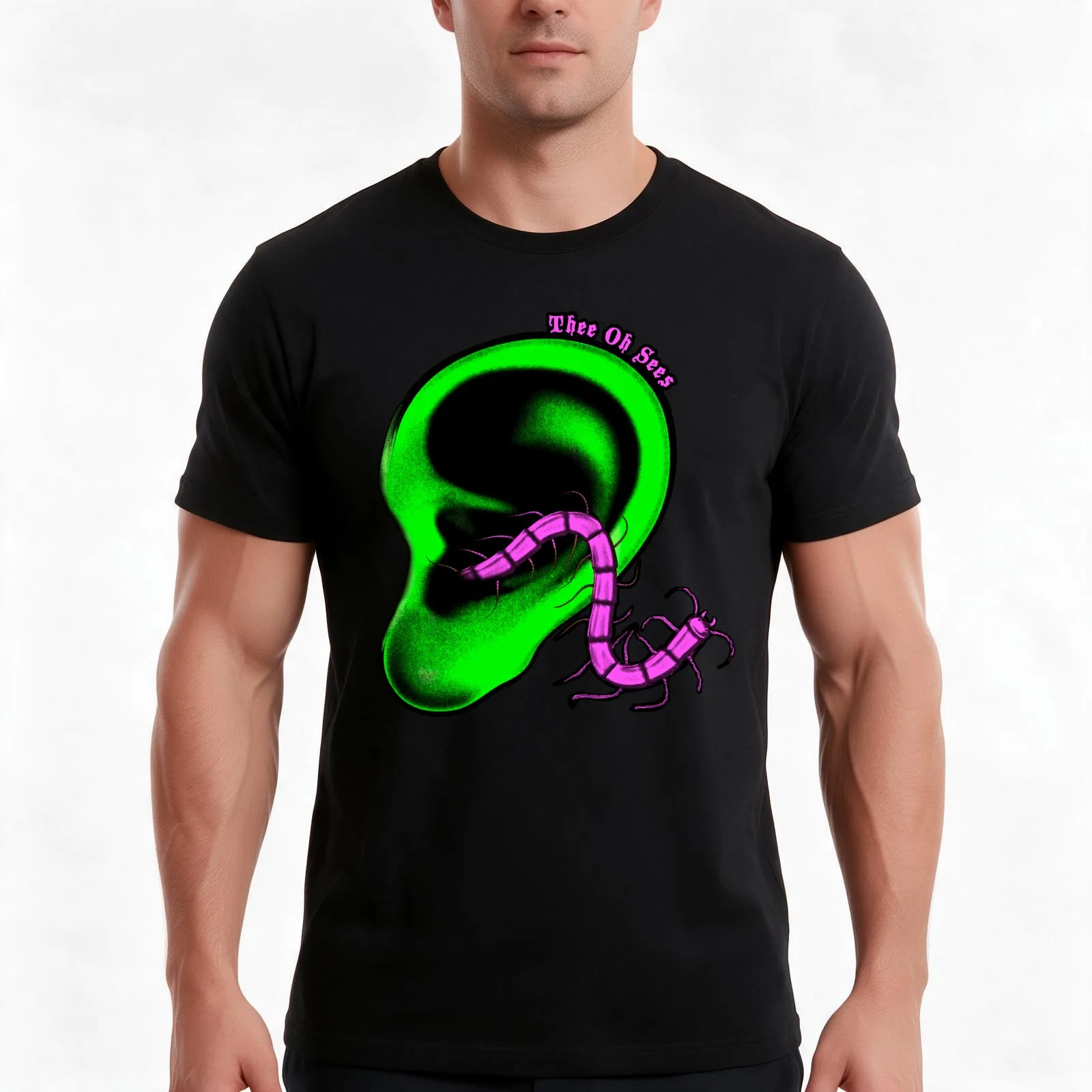 thee oh sees an odd entrances T-Shirt, Summer Casual Cotton Tee, Oversized Streetwear Tops, Vintage Graphic Print, 100% Cotton