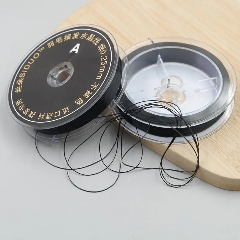 .Hot Sale.1 Roll 60M Salon Crystal Elastic Hair String Sew‑On Thread For Wigs Hair Extensions Weaving Decoration 2026