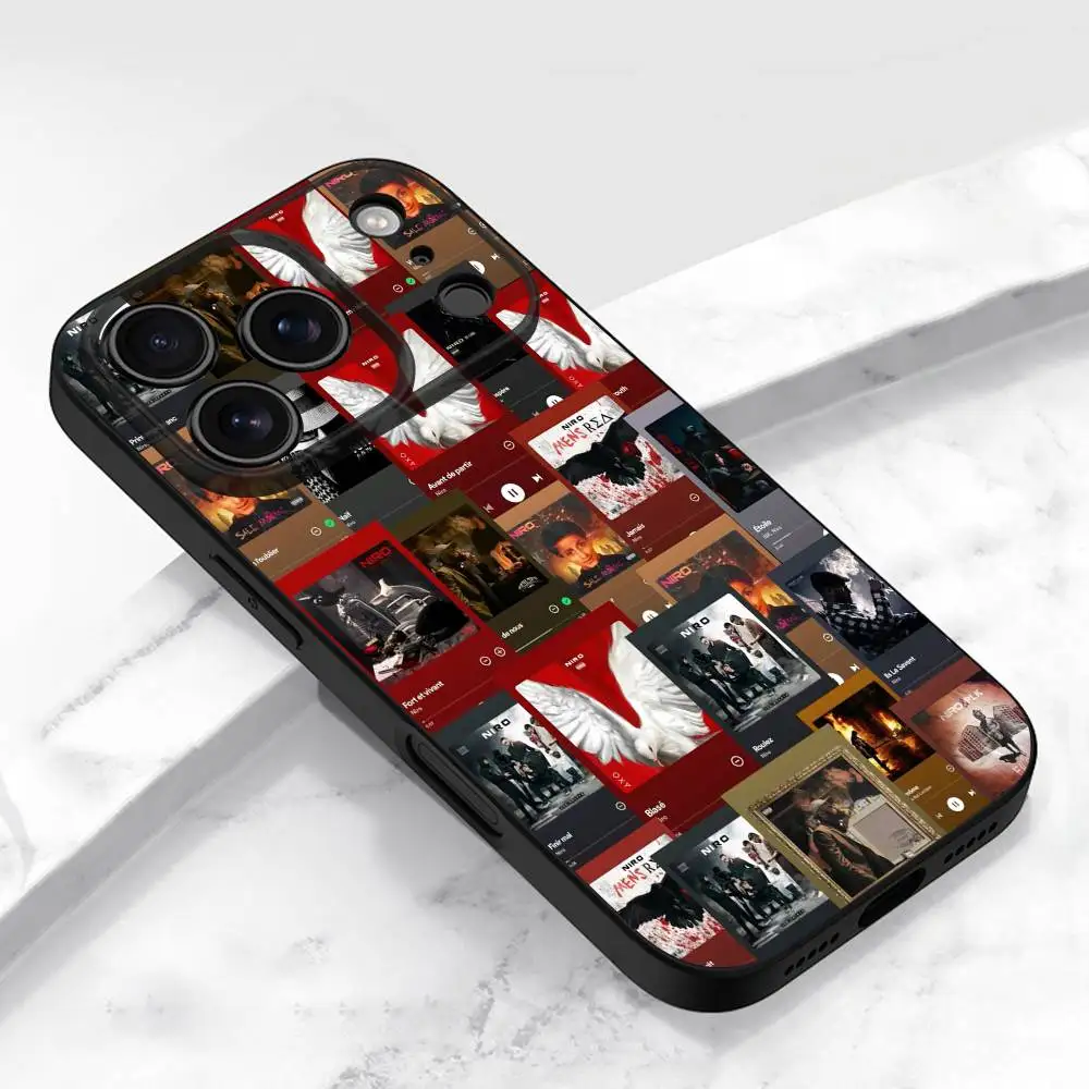 Etui na telefon N-Niro OX7 HAYATI M8RE do iPhone'a 17, 16, 15, 14, 13, 12, 11, Pro, Max, Plus, E, Air, Mini, czarne etui ochronne