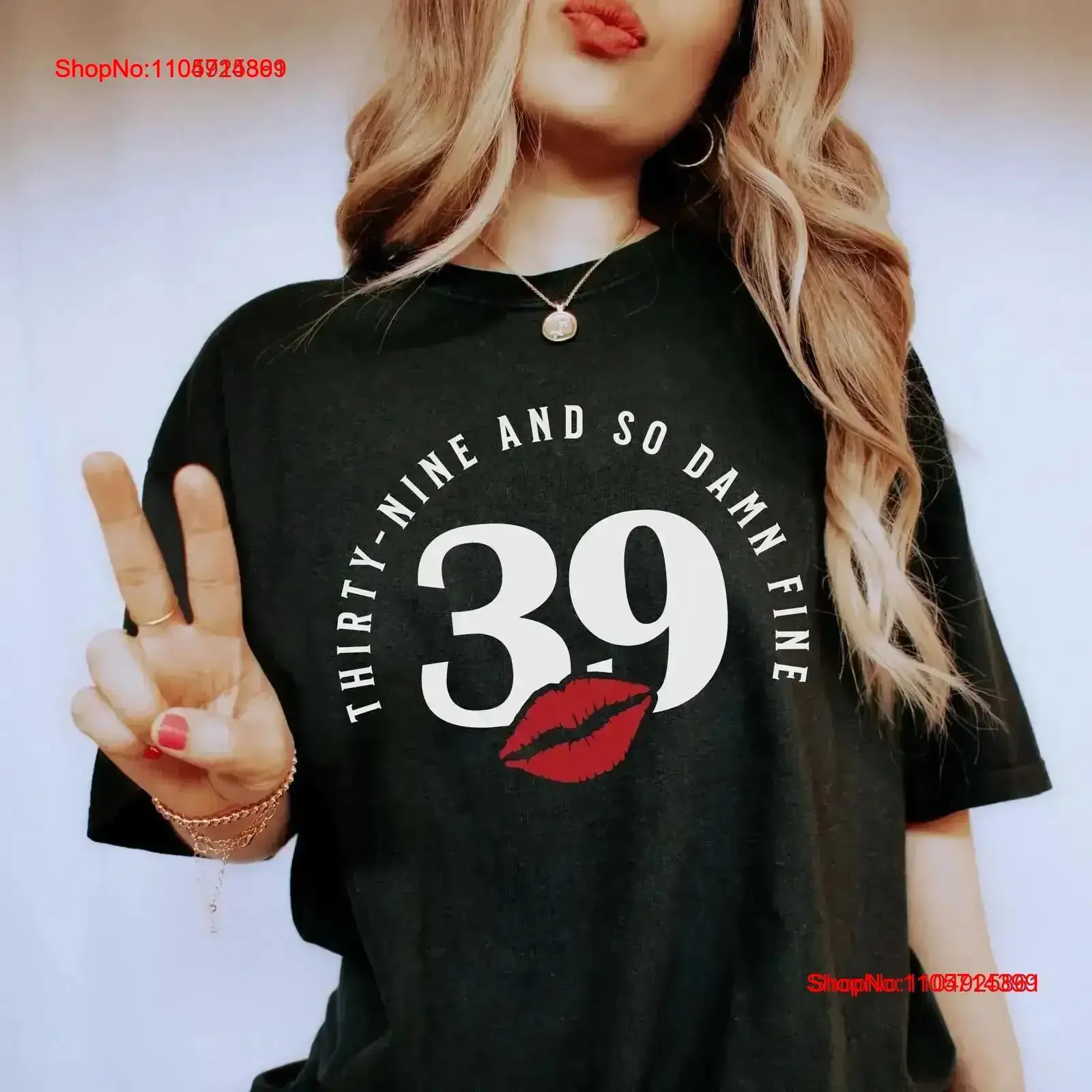 39th Birthday T Shirt Turning Thirty Nine s Party for Your Bday Fine Trip vintage Washed Stylish Stretched Slightly vintage