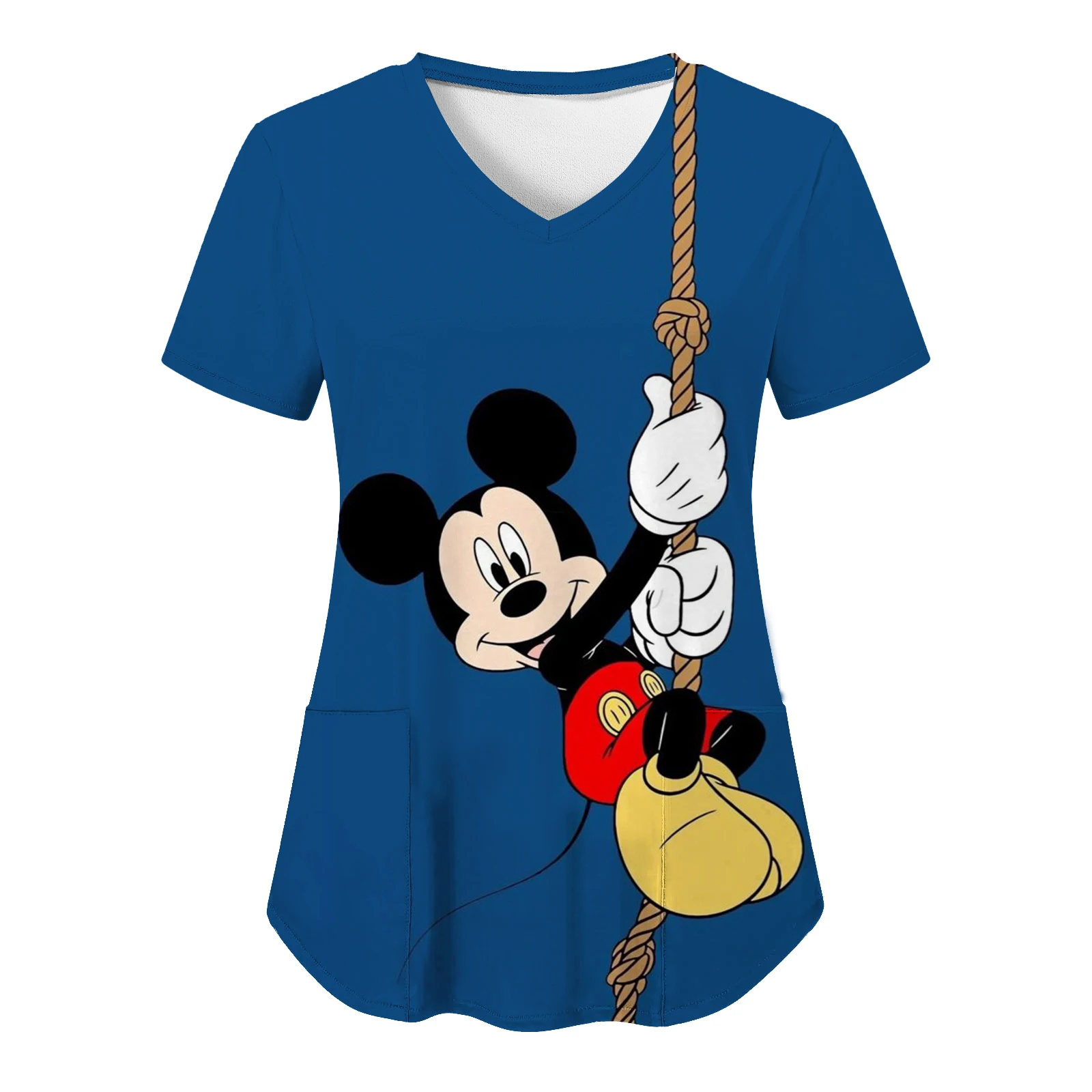 Disney Top Women Women's -shir T Shirt Nursing Uniform Traf Woman Clothing Traffic 2024 Funny Tees Store Tops T-shirts T-shirt