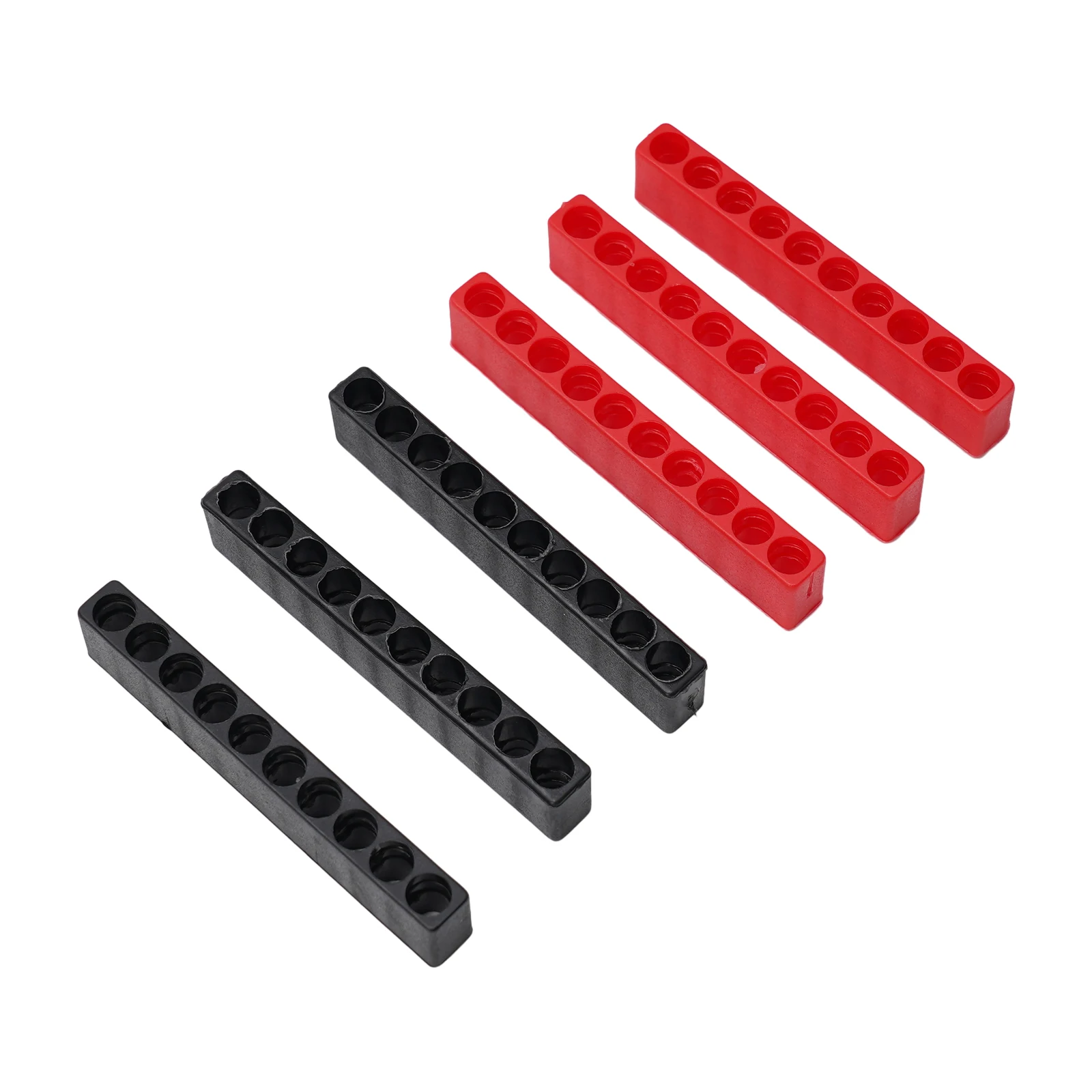Betrouwbare 6 Stuks Bithouder 10 Gaatjes Plastic Schroevendraaieropslag Geschikt Voor 1/4 Zeskantgereedschap Om Uw Bits Veilig Te Houden