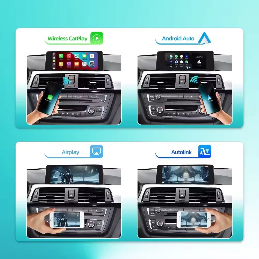 Wireless CarPlay Android Auto For BMW NBT CIC System 1 2 3 4 5 6 Series X1 X3 X4 X5 F20 F21 F30 F31 F10 F48 F25 F26 F15 F10 E84