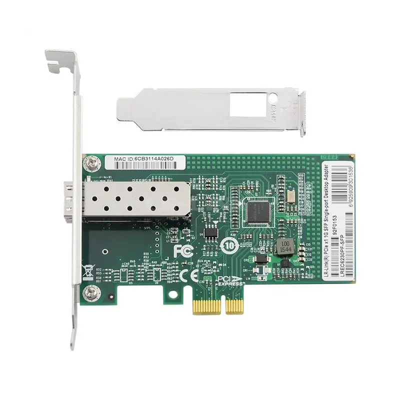 PCIe X1 Gigabit Dual Fiber LC Desktop Fiber Network Card IntelI210/6230PF