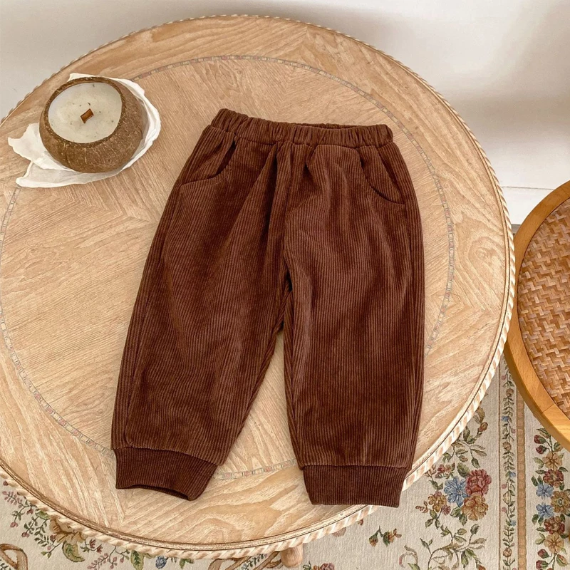 

Autumn new baby clothing, 0-3 year old female baby casual versatile pants, corduroy pants
